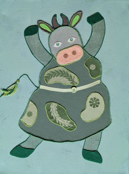 carnaval vache vert 2